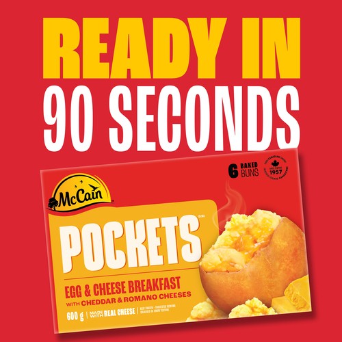 McCain Breakfast Pockets Egg and Cheese 6 x 100 g