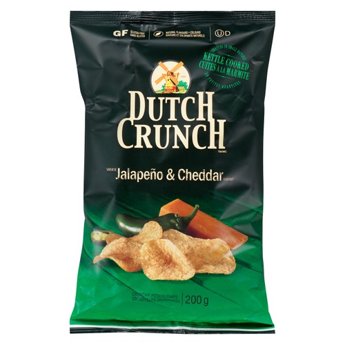 Old Dutch Gluten-Free Crunch Potato Chips Jalapeno & Cheddar 200 g