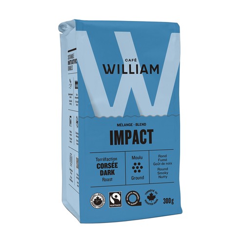 Café William Beans Dark Roast Ground Impact 300 g