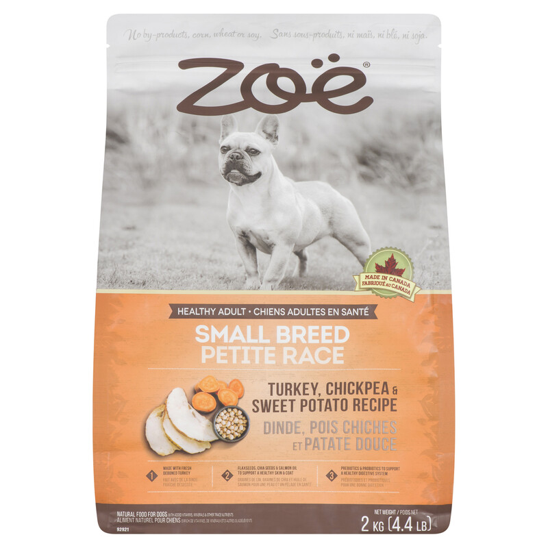 Zoe Dog Food Small Breed Turkey Chickpea & Sweet Potato 2 kg Voilà