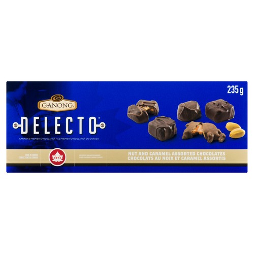 Ganong Delecto Chocolate Nut & Caramel Assorted 235 g