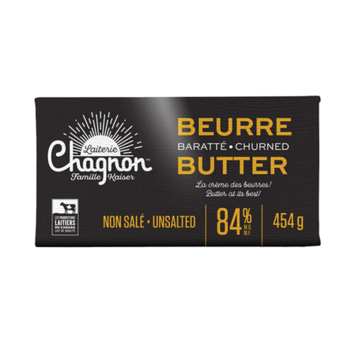 Laiterie Chagnon Churned Butter Unsalted 454 g