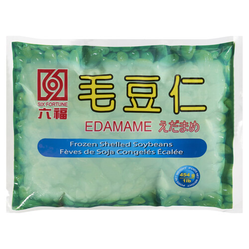 Six Fortune Frozen Soya Beans Edamame 454 g