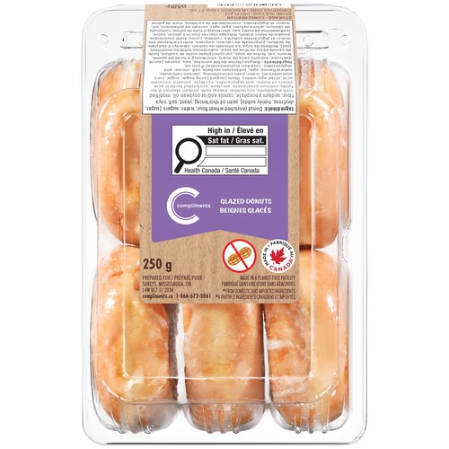 Compliments Donuts Old-Fashioned Glazed 250 g (frozen)