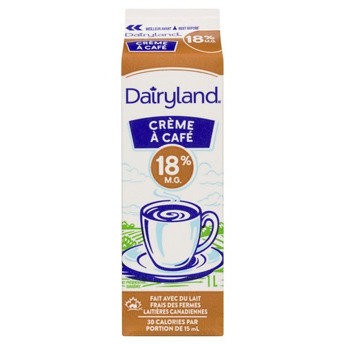 Dairyland 18% Coffee Cream 1 L