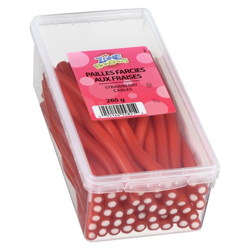 Les Aliments Johnvince Candy Strawberry Cables 260 g