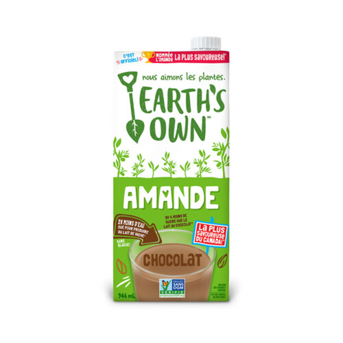 Earth's Own Almond Milk Chocolate Dairy-Free Plant-Based Beverage 946 ml