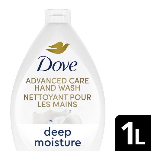 Dove Advanced Care Hand Wash Deep Moisture Bottle Refill For Soft Skin 1 L