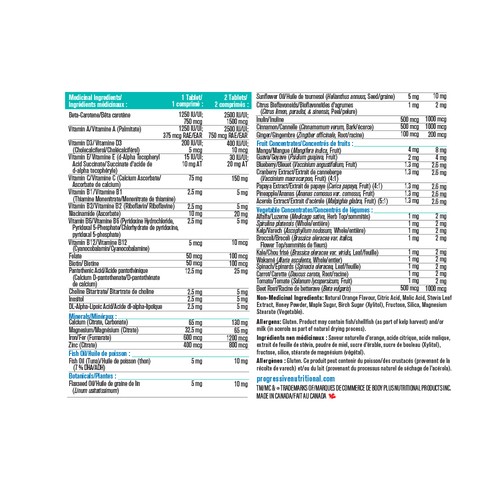 Progressive Kids Multivitamins Chewable Tablets 60 Count