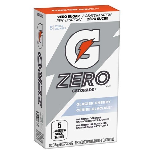 Gatorade Zero Sugar Electrolytes Powder Glacier Cherry 8 x 3.5 g