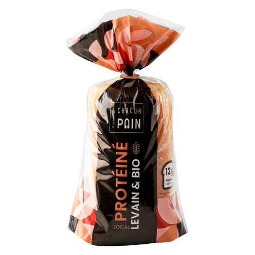 À Chacun Son Pain Organic Sliced Bread Sourdough Protein Loaf 475 g