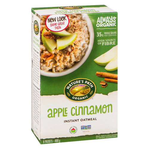 Nature's Path Organic Oatmeal Apple Cinnamon 400 g