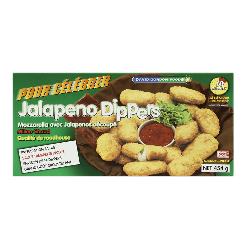 David Gordon Foods Party On Frozen Jalapeno Dippers 454 g Voilà