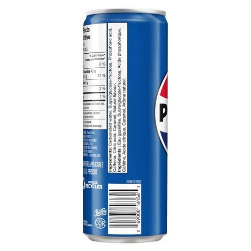 Pepsi Soft Drink Slim 355 ml (can)