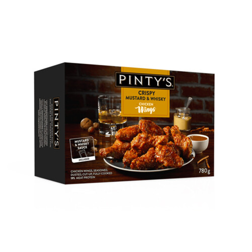 Pinty's Frozen Crispy Chicken Wings Mustard Whiskey 780 g