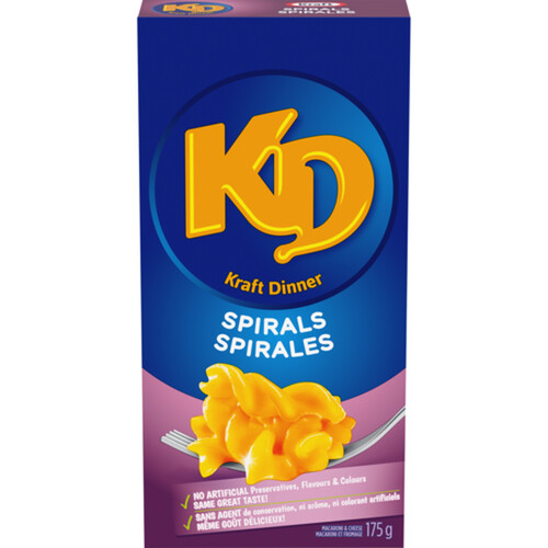 Kraft Dinner Macaroni & Cheese Spirals 175 g