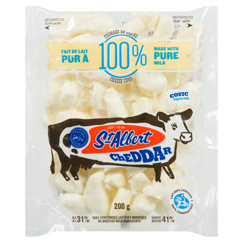 St. Albert Cheese Curds White Cheddar 200 g Voilà Online Groceries