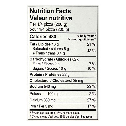 Tops Freezer Pizza Three Cheese 760 g