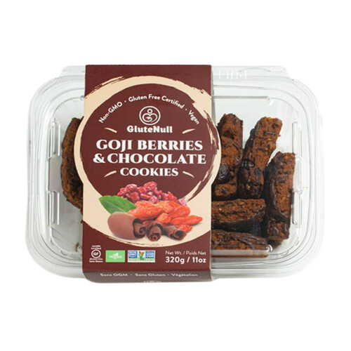 GluteNull Gluten-Free Cookies Goji Berries & Chocolate 320 g