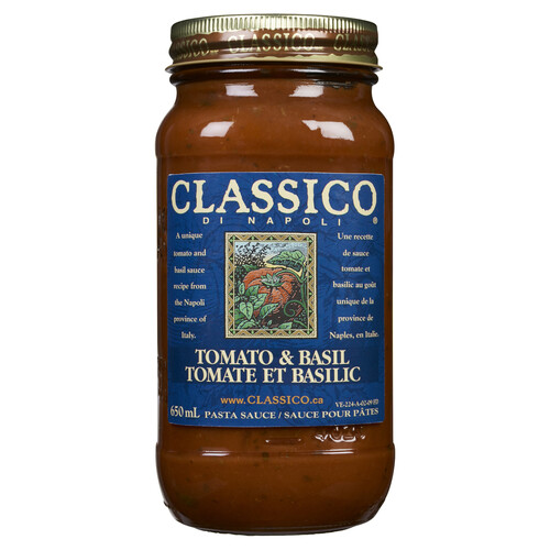 Classico Di Napoli Pasta Sauce Tomato & Basil 650 ml