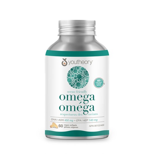 Youtheory Ocean-Friendly Omega Vegan Softgels 60 Count