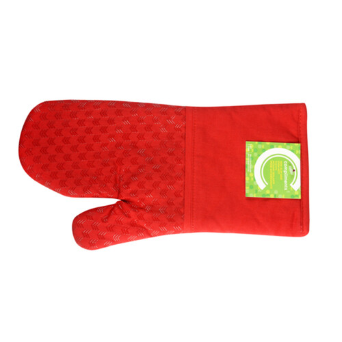 Compliments Silicone Oven Mitt Red 1 Pack