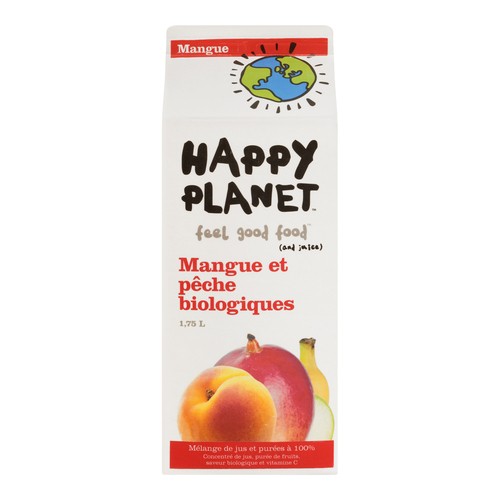 Happy Planet Organic Juice Peach Mango 1.75 L