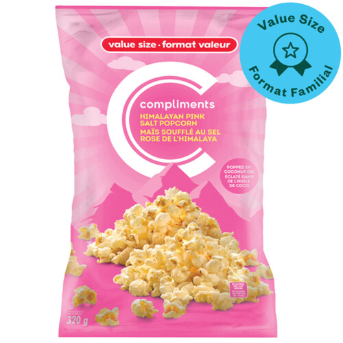 Compliments Popcorn Himalayan Pink Salt 320 g