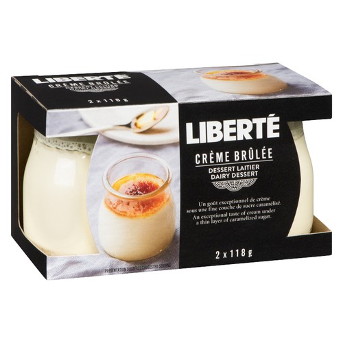 Liberté Dairy Dessert Crème Brûlée 2 x 118 g