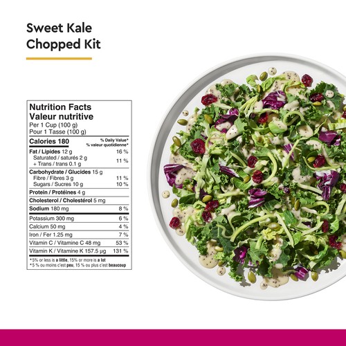 Taylor Farms Chopped Salad Kit Sweet Kale 340 g