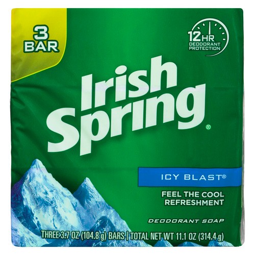 Irish Spring Icy Blast Bar Soap 3 EA