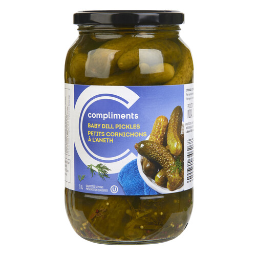 Compliments Pickles Baby Dill 1 L