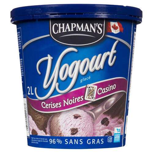 Voilà Online Grocery Delivery Chapman's Frozen Yogurt 96 Fat Free Black Jack Cherry 2 L