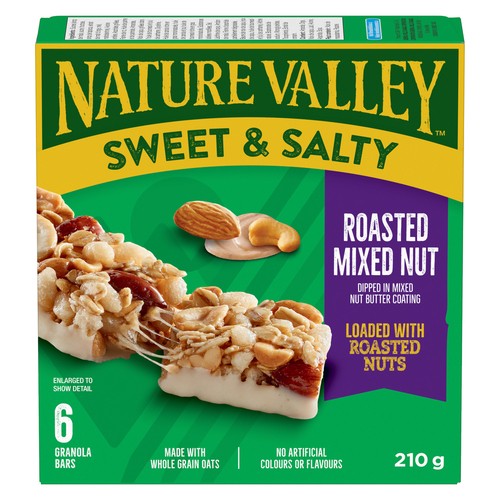 Nature Valley Chewy Granola Bars Sweet & Salty Roasted Mixed Nut 210 g