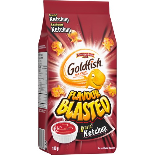 Pepperidge Farm Goldfish Crackers Blasted Ketchup Flavour 180 g