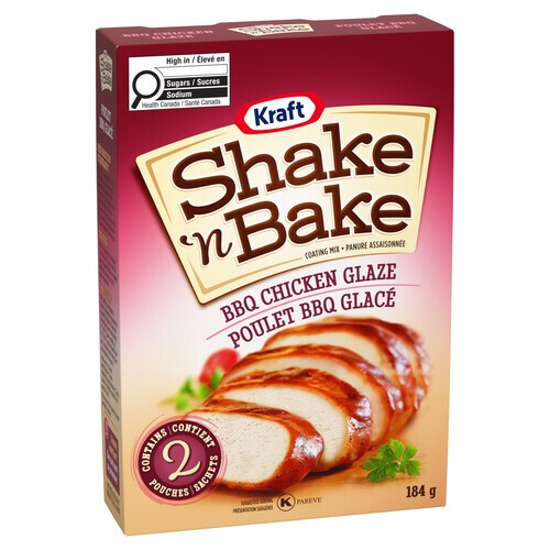 Kraft Shake 'N Bake Coating Mix Bbq Chicken Glaze 184 g
