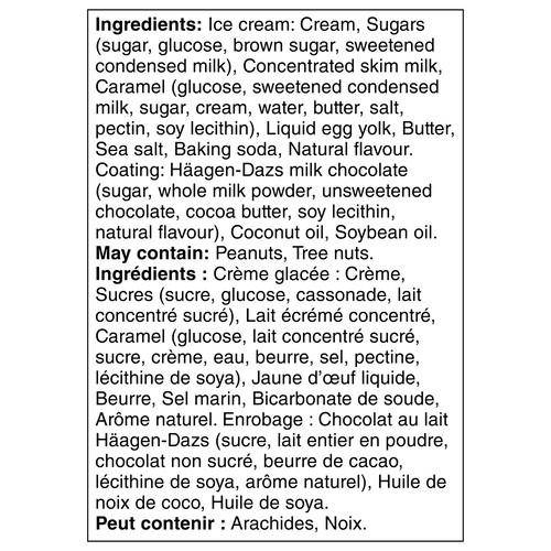 Häagen-Dazs Ice Cream Bars Salted Caramel 3 x 88 ml