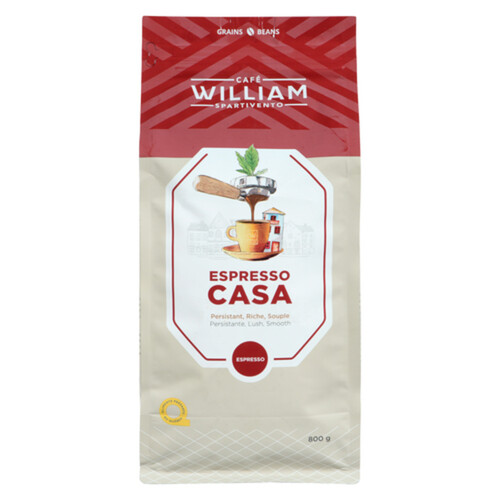 William Spartivento Espresso Casa Coffee Beans 800 g