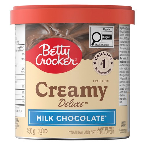 Betty Crocker Gluten-Free Creamy Deluxe Frosting Milk Chocolate 450 g