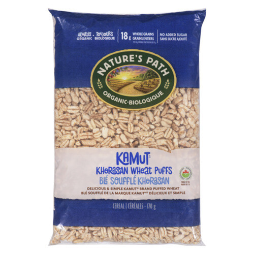 Nature's Path Organic Cereal Kamut Wheat Puffs 170 g