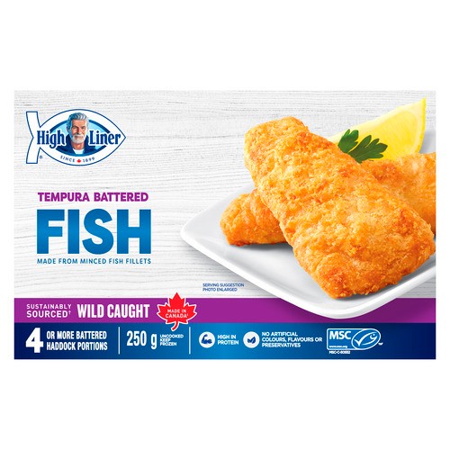 High Liner Frozen Fish Tempura Battered 250 g
