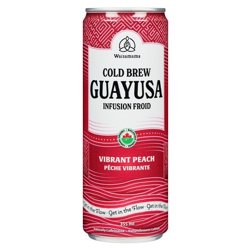 Waisamama Cold Brew Guayusa Vibrant Peach 355 ml (can)