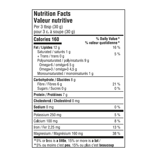 Prana Organic Whole Hemp & Chia 250 g