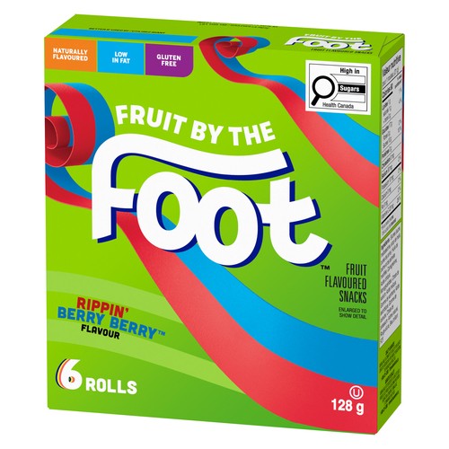 Betty Crocker Fruit By The Foot Gluten-Free Fruit Snacks Rippin' Berry Berry 128 g