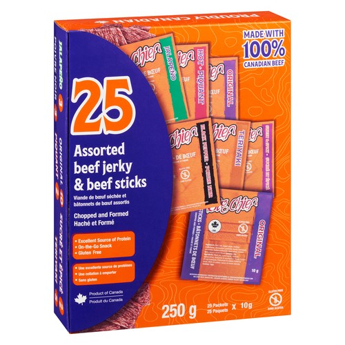 Big Chief Meat Snacks Beef Snack Variety Pack 250 g