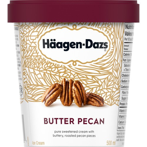 Häagen-Dazs Ice Cream Butter Pecan 500 ml