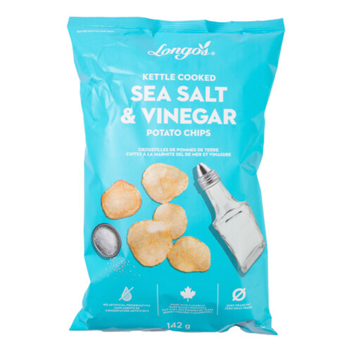 Longo's Kettle Chips Salt And Vinegar 142 g