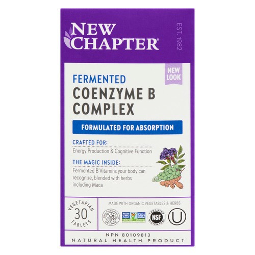 New Chapter Supplement B Complex Fermented Vegetarian Tablets 30 Count