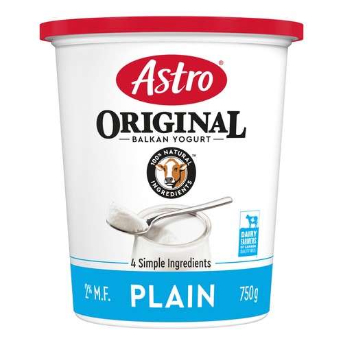 Astro Original 2% Yogurt Balkan Style Plain 750 g