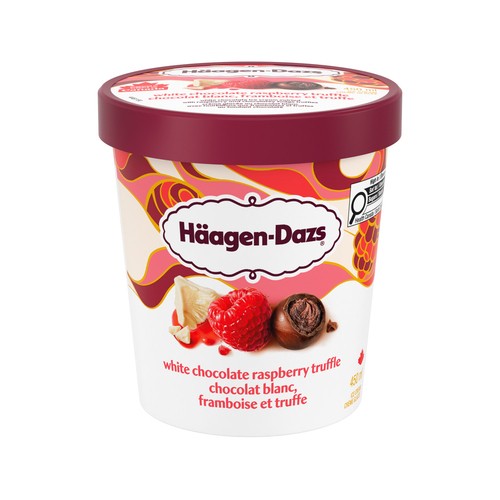 Haagen-Dazs Ice Cream White Chocolate Raspberry Truffle 450 ml